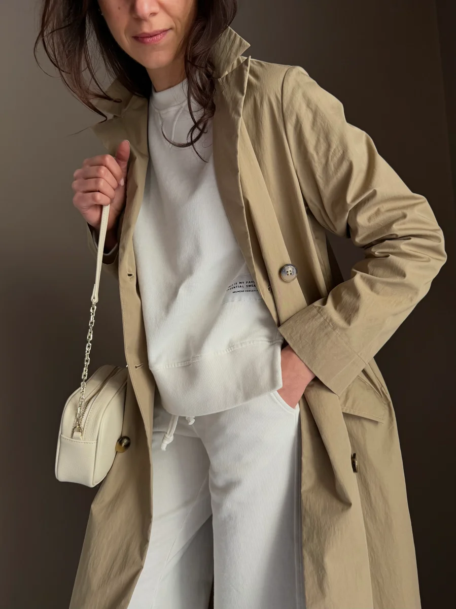 Borsa camera case in pelle wooly White - immagine 3