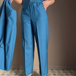 Pantalone con elastico Teal