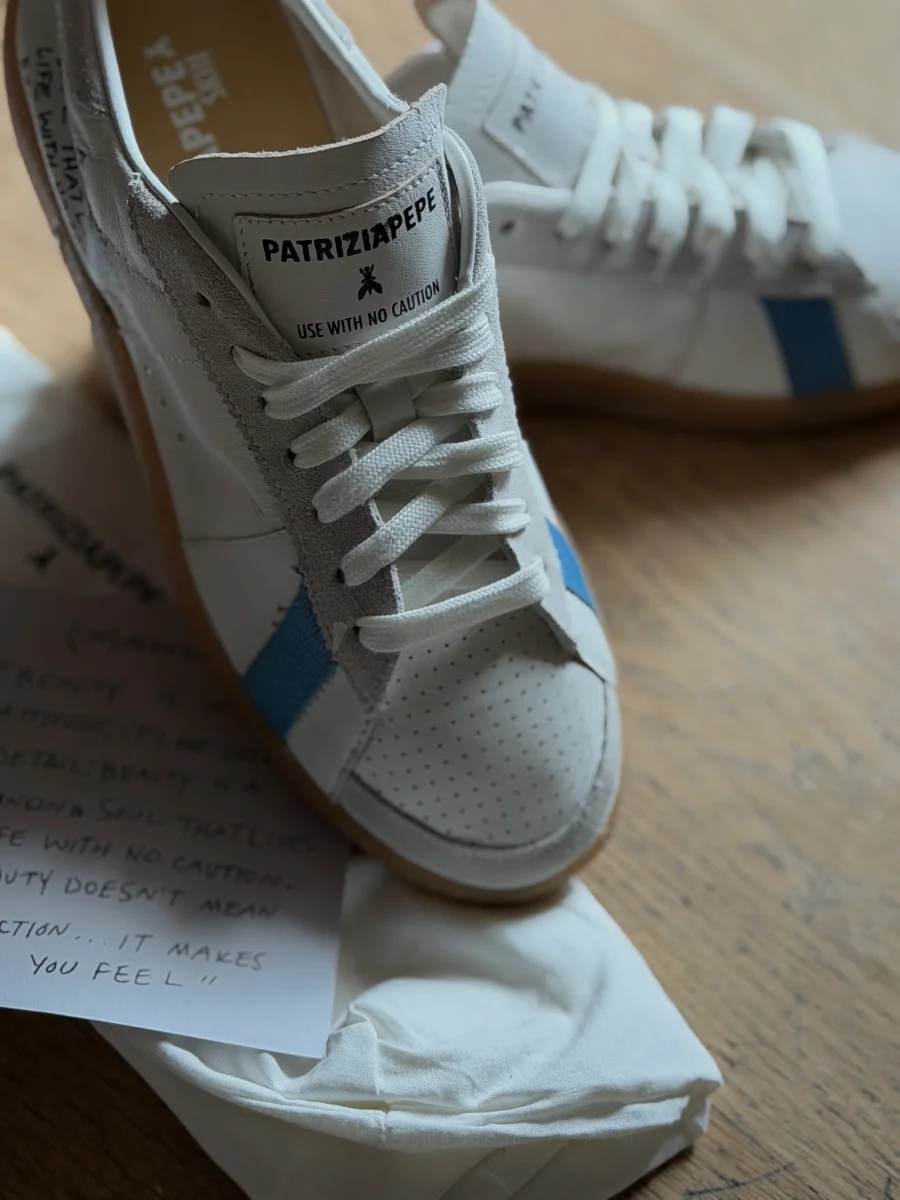 Skin sneakers White-blue - immagine 5