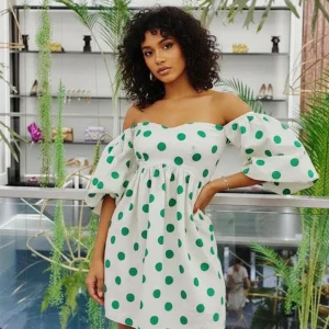 Abito Pois Puro Cotone