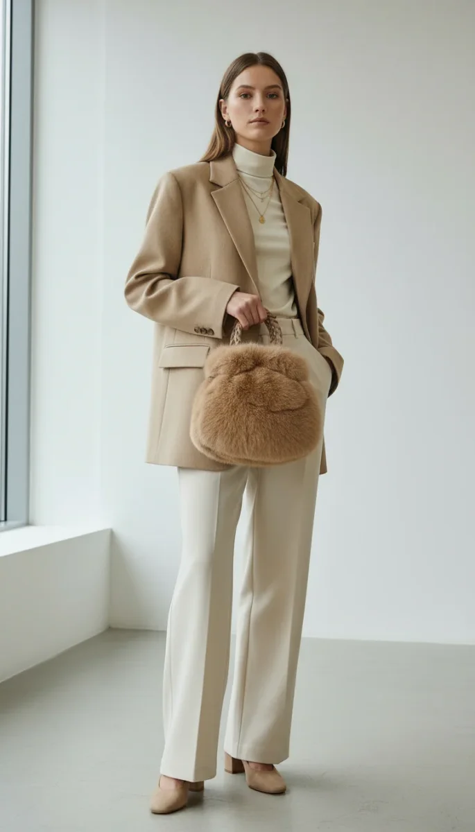 Borsa Eco pelliccia Sacco - immagine 2