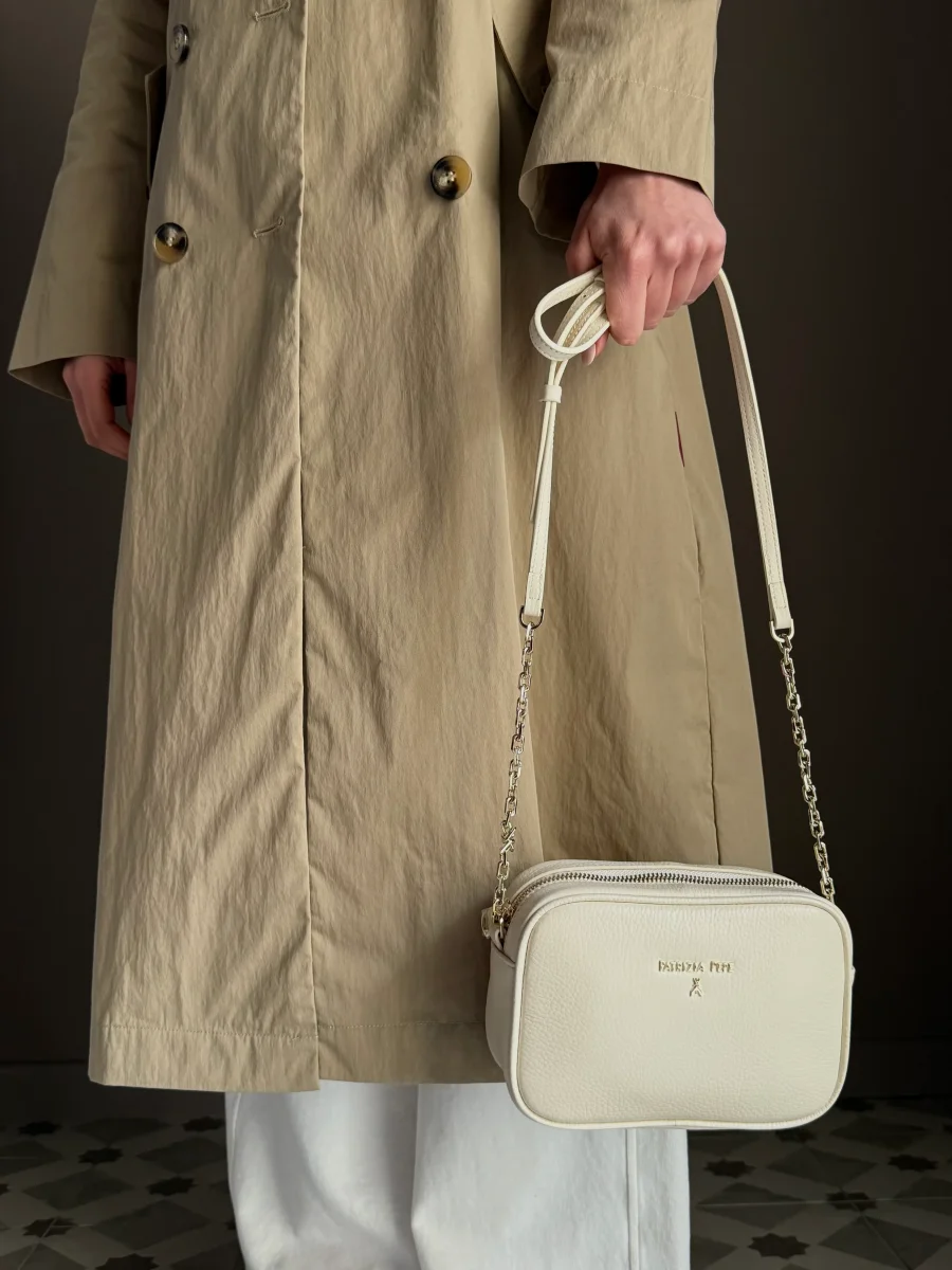 Borsa camera case in pelle wooly White - immagine 6