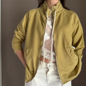 Felpa asimmetrica con zip