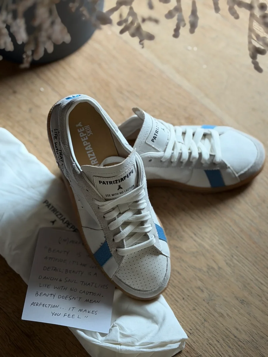 Skin sneakers White-blue - immagine 8