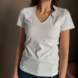 T-shirt slim fit scollo a V