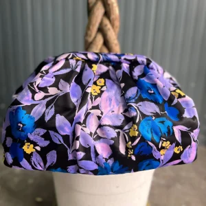 Borsa Clutch Donna in Tessuto Rasato con Tracolla a Catena