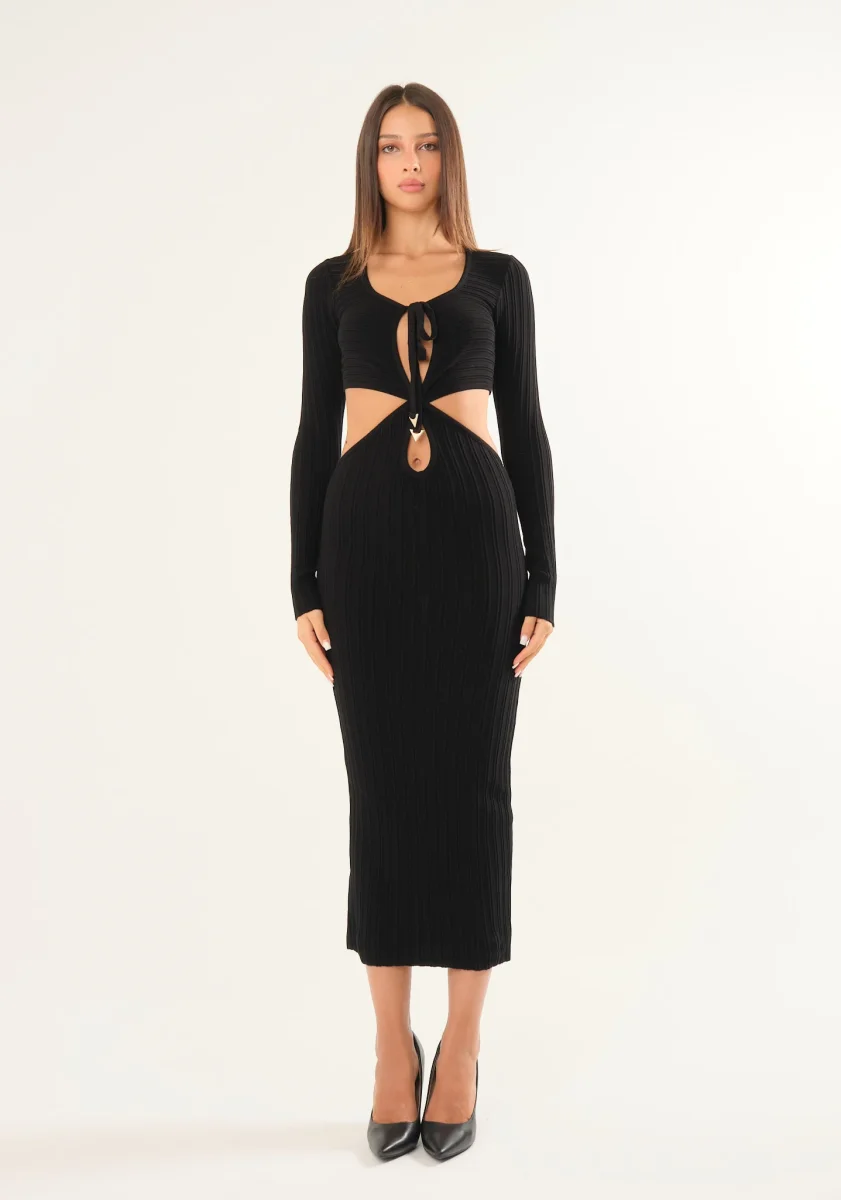 Abito lungo con incrocio - immagine 6