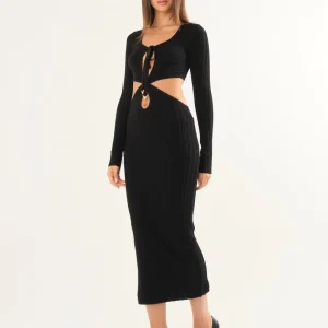 Abito lungo con incrocio