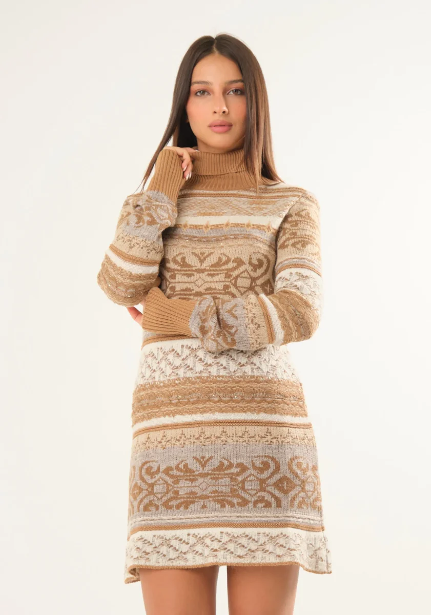 Abito a lavorazione mista