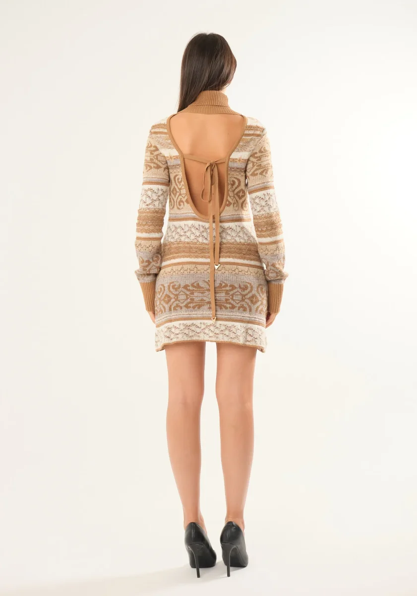 Abito a lavorazione mista - immagine 4