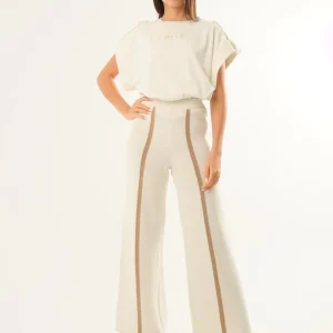 Pantalone con bande laterali