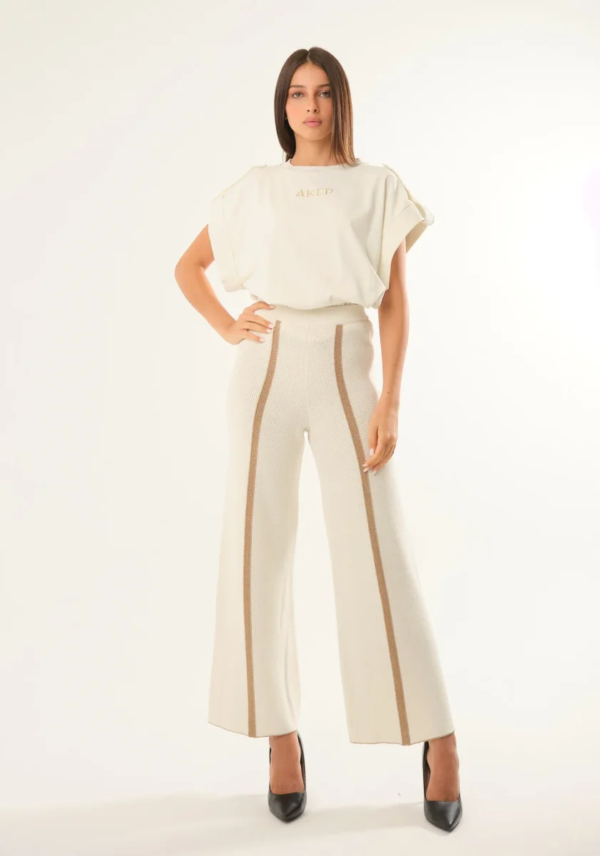 Pantalone con bande laterali