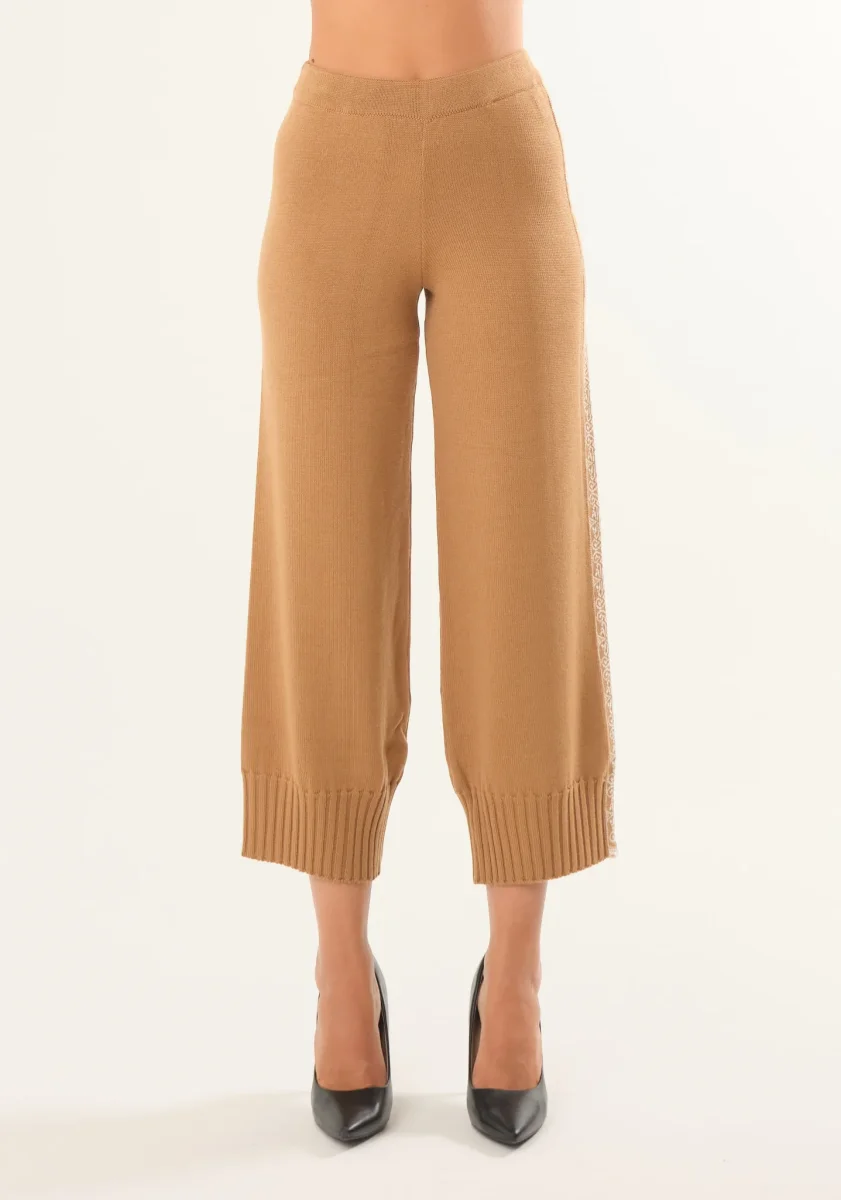 Pantalone con banda jacquard - immagine 3