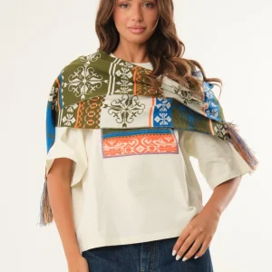 Sciarpa in fantasia jacquard