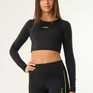 T-shirt crop in lycra