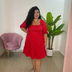 Abito Cotone Baby Red