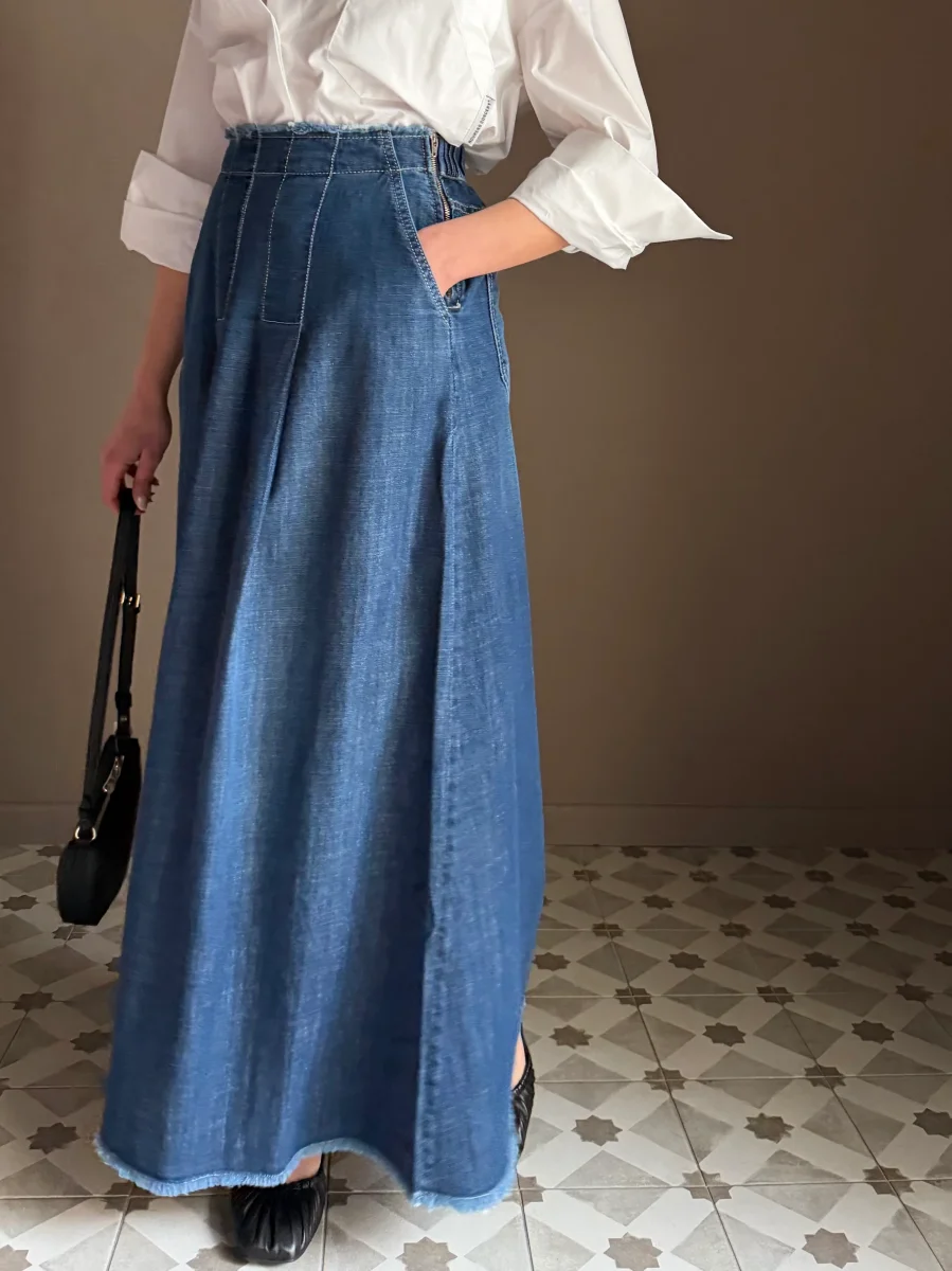 Gonna in denim Noumeno Concept - immagine 8