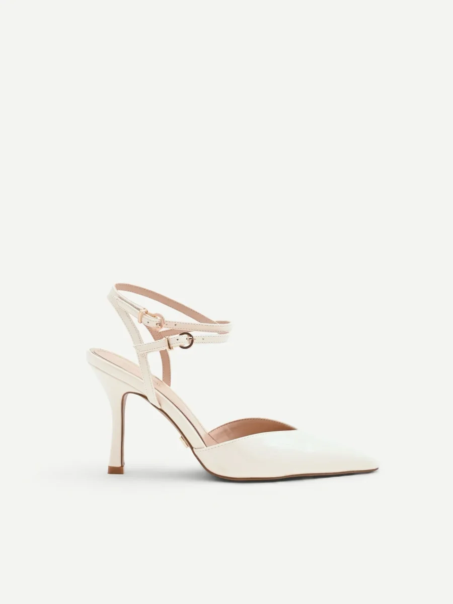 Décolleté Beige Effetto Vernice con Laccetti - immagine 3