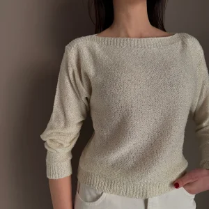 Maglia con micro paillettes