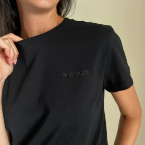 T-shirt in Jersey manica corta nera