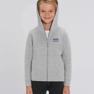 Felpa pesante cappuccio + zip KID