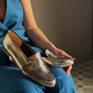 Mocassino whips platino