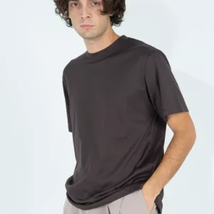 T-shirt in filo di scozia