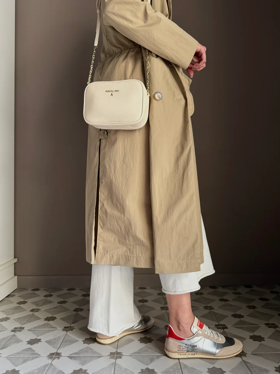 Borsa camera case in pelle wooly White - immagine 4