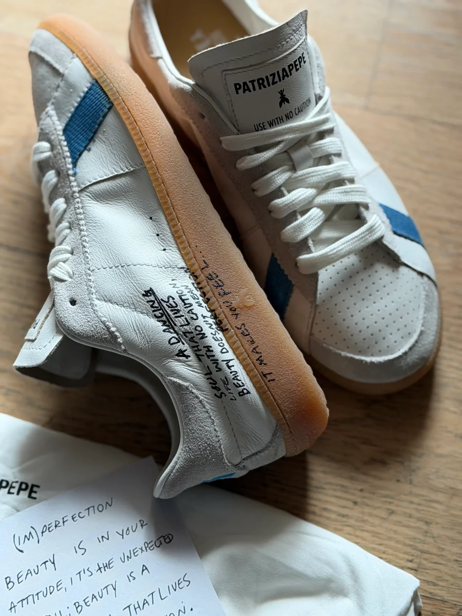 Skin sneakers White-blue - immagine 2