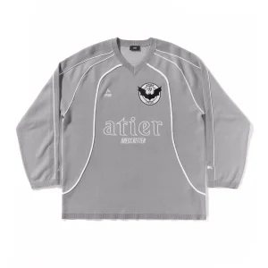 Maglia "Soccer" jacquard con ricami in 100% cotone