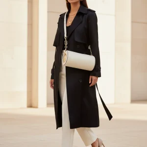 Borsa Cilindro Effetto Invecchiato con Tracolle Intercambiabili