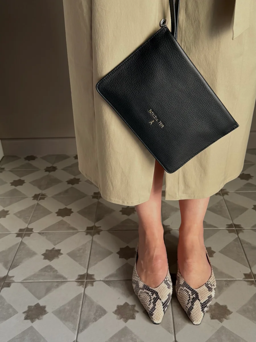 Ballerina flat in pelle stampa pitone - immagine 8