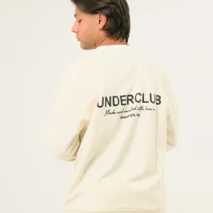 Felpa con stampa posteriore