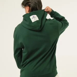 Felpa con patch su cappuccio