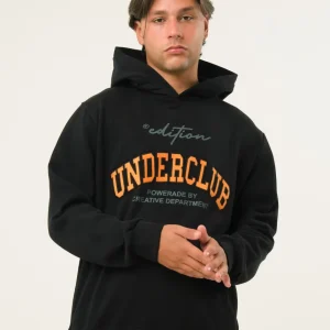 Felpa con stampa a contrasto