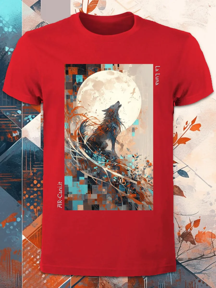 AR-Cani - T-shirt UNISEX - La Luna - immagine 7