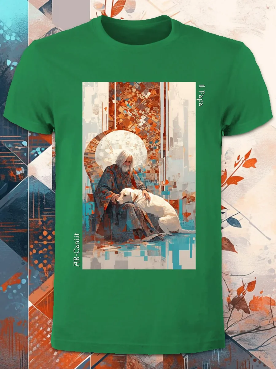 AR-Cani - T-shirt UNISEX - Il Papa - immagine 7