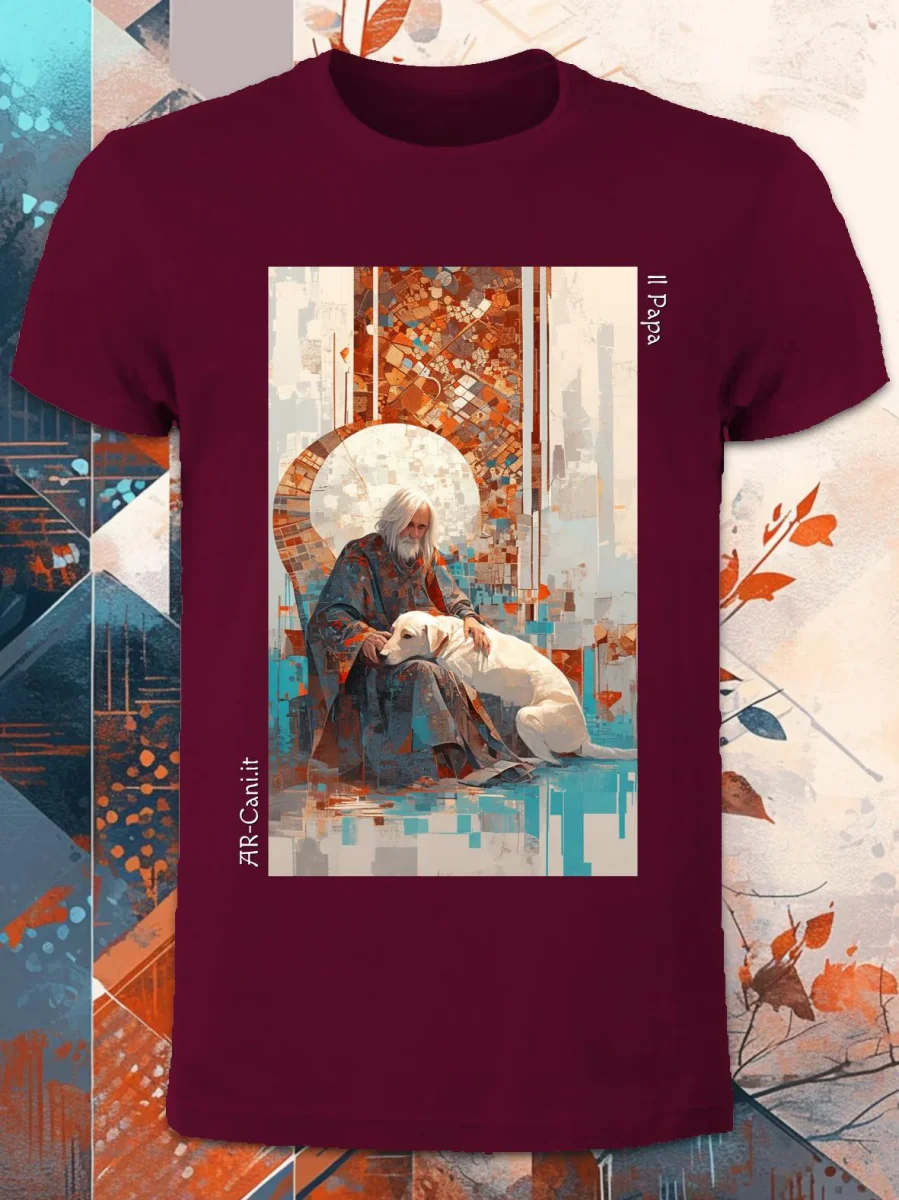 AR-Cani - T-shirt UNISEX - Il Papa - immagine 2
