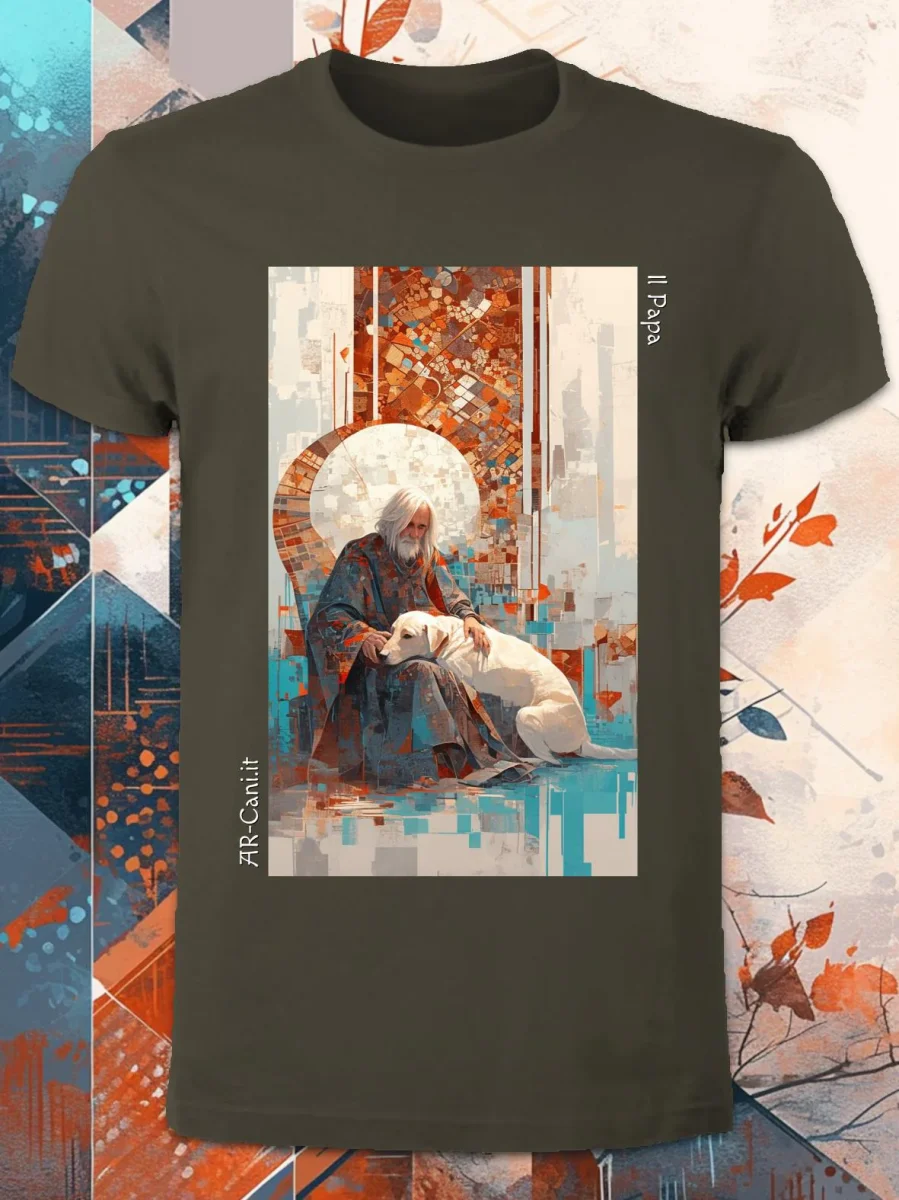 AR-Cani - T-shirt UNISEX - Il Papa - immagine 4