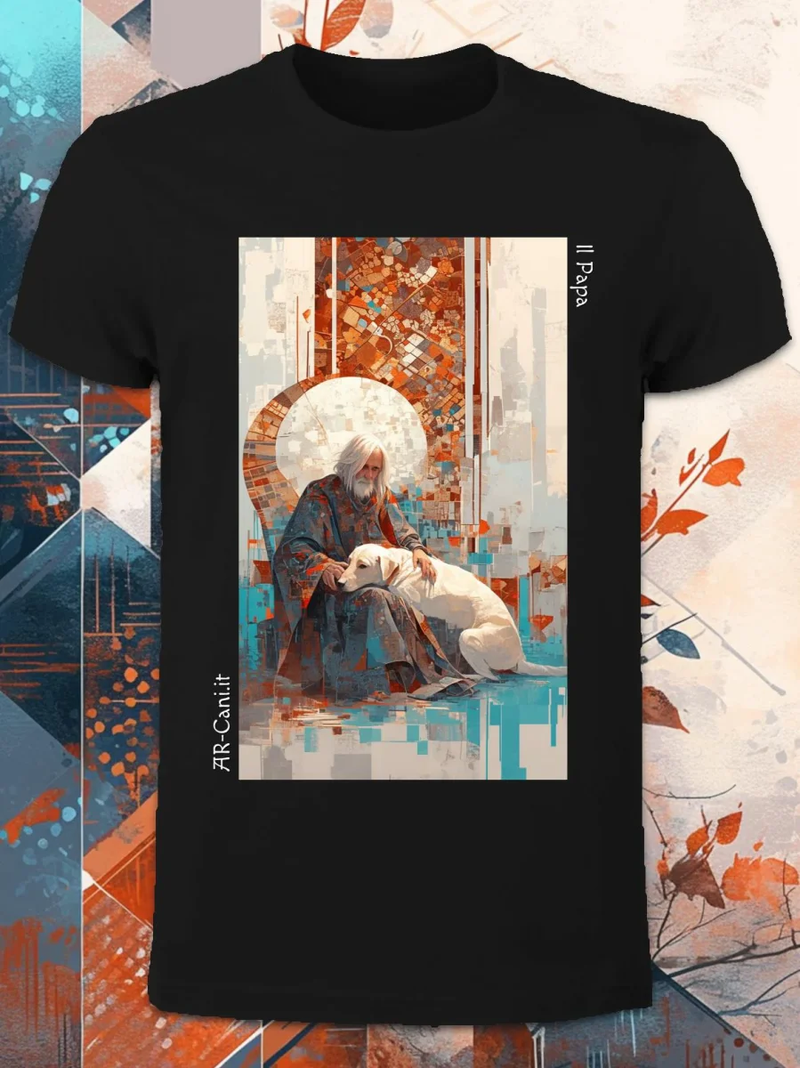 AR-Cani - T-shirt UNISEX - Il Papa - immagine 6