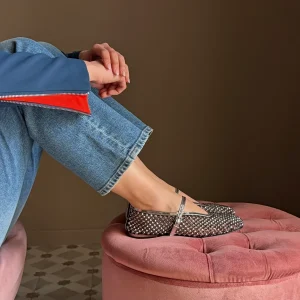 Ballerina gioiello in maglia di cristalli