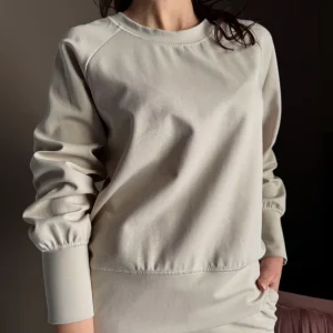 Maglia girocollo con polisino alto