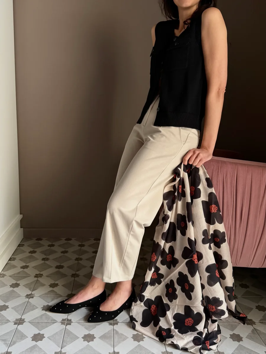 Sciarpa in cotone e seta Alessia Santi - immagine 6