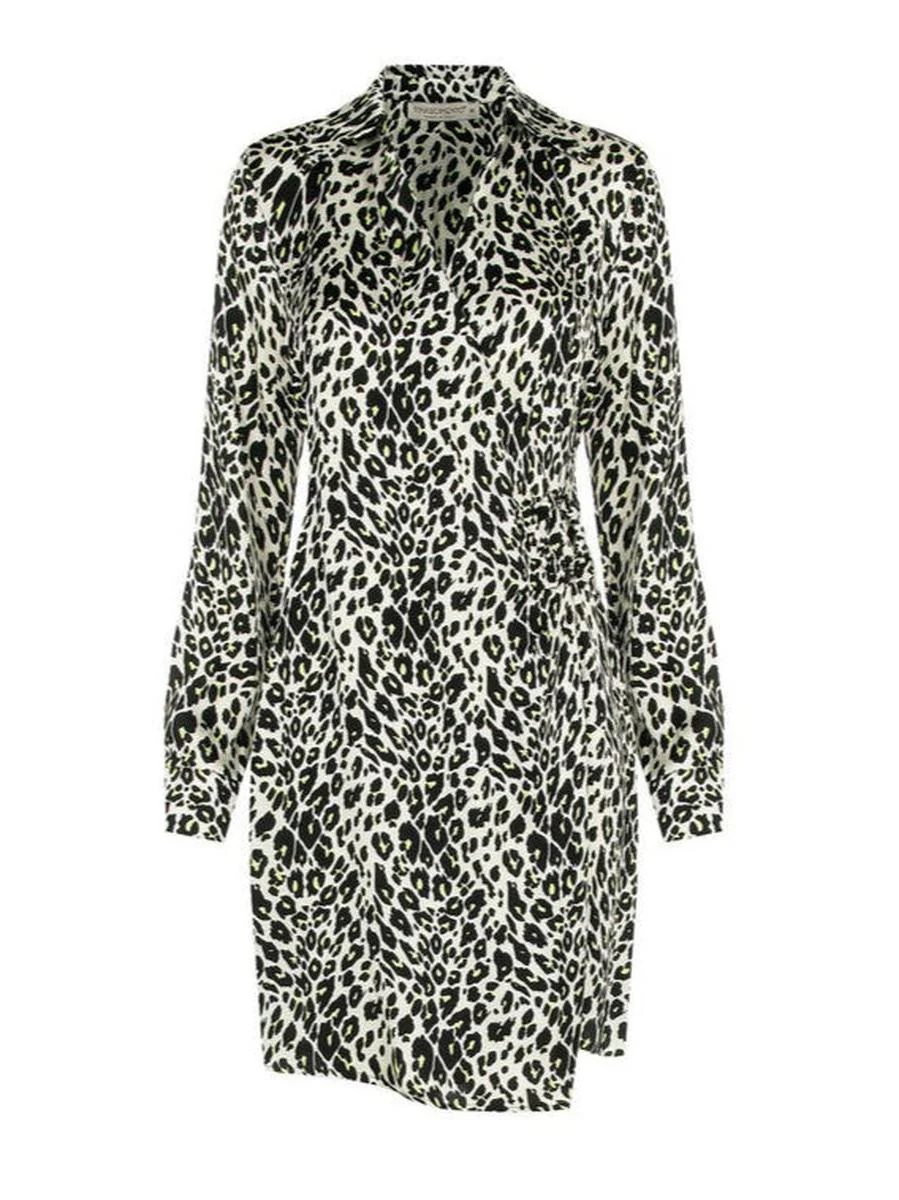 Abito Incrocio con Anello Fantasia Animalier - immagine 4