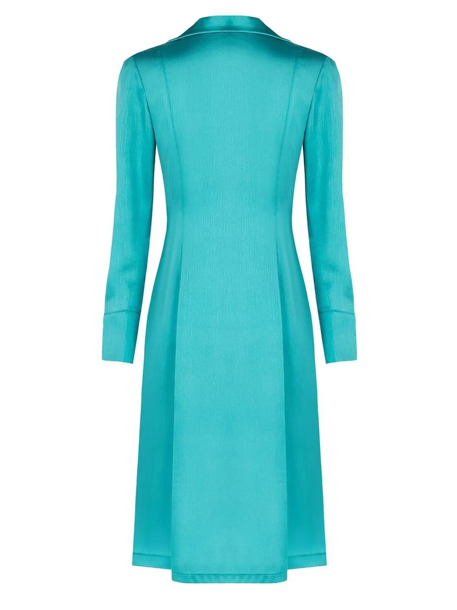 Abito Chemisier a Portafoglio in Raso - immagine 5