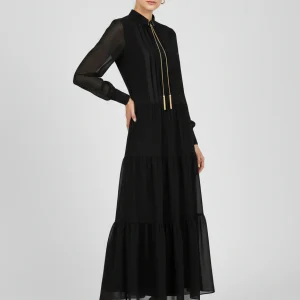Maxi Abito in Crepe Georgette