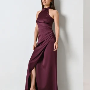 Abito Lungo con Scollo all'Americana