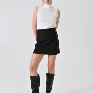 Gonna ad A in Tessuto Tecnico