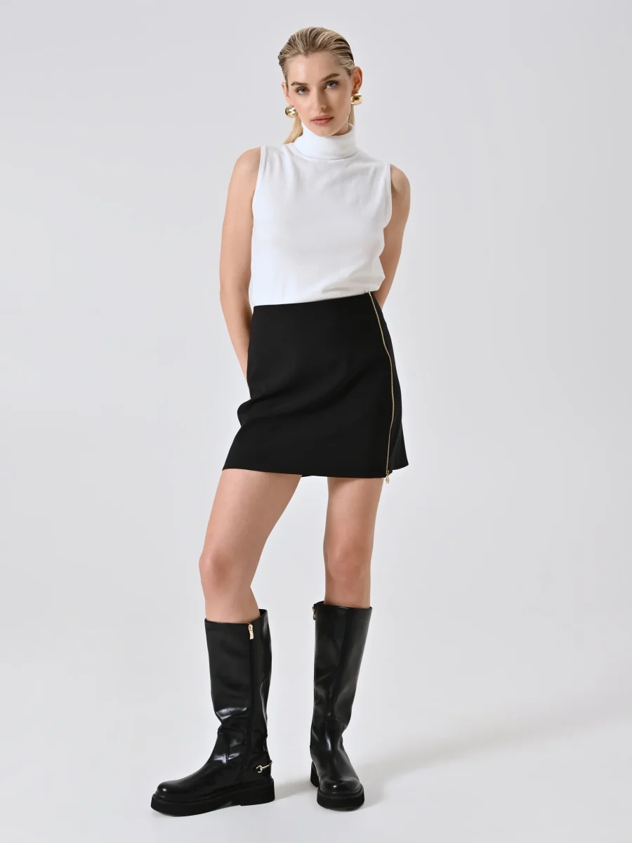 Gonna ad A in Tessuto Tecnico - immagine 2