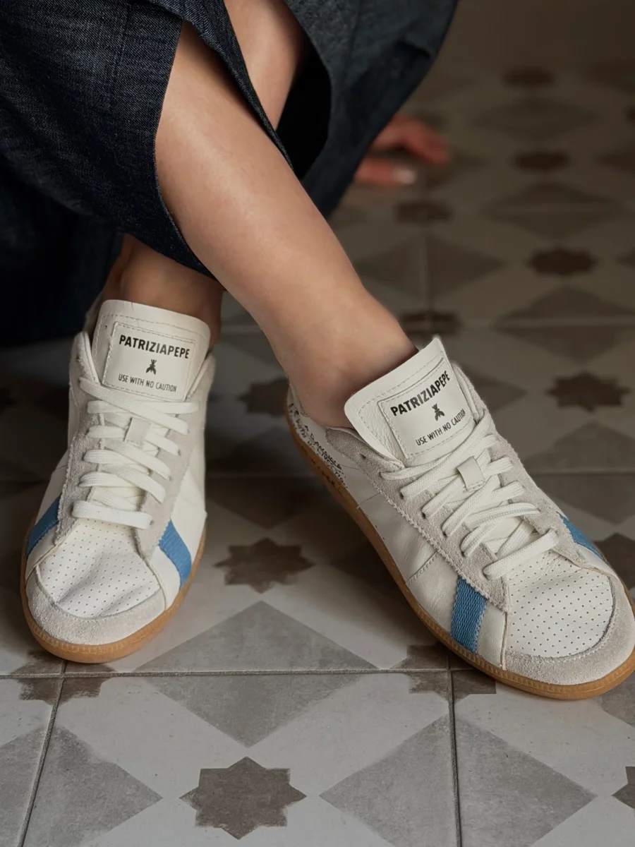 Skin sneakers White-blue - immagine 3
